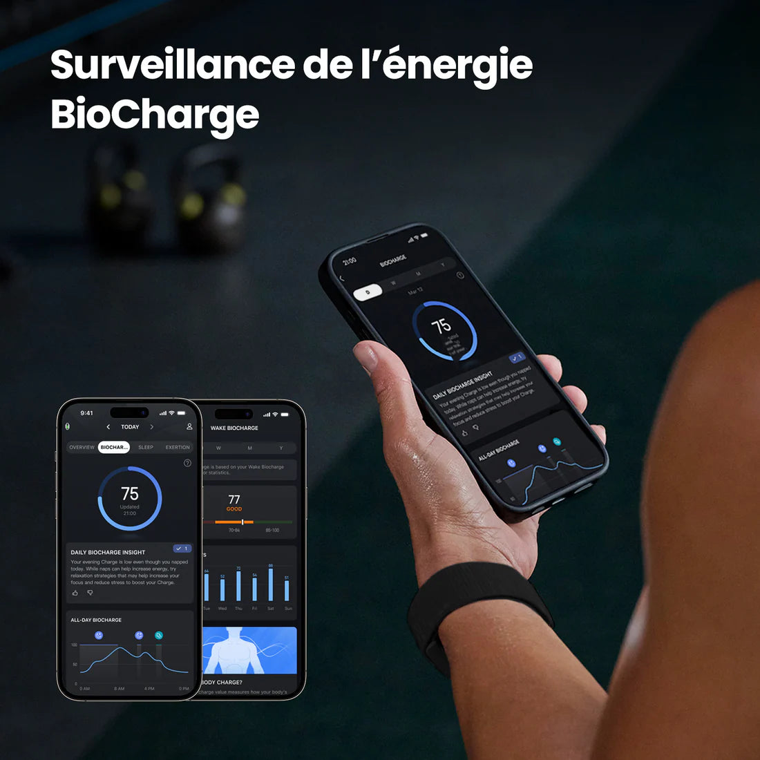 Bracelet Connecté Vitasport Helio – Suivi Santé & Performance 24/7, Jusqu’à 10 Jours d’Autonomie